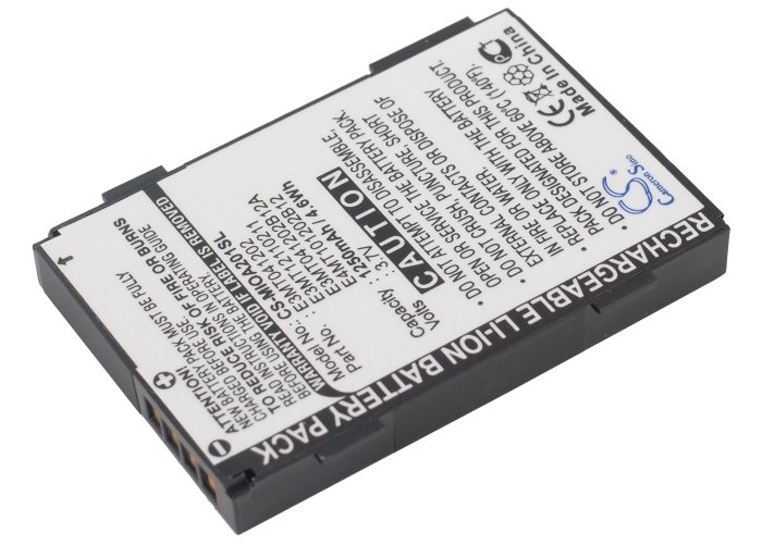 Mitac  Mio P128, Mio A200, Mio A201, Mio A220, Mio 180, Mio P300, Mio P340 akku Li-ion 1250mAh