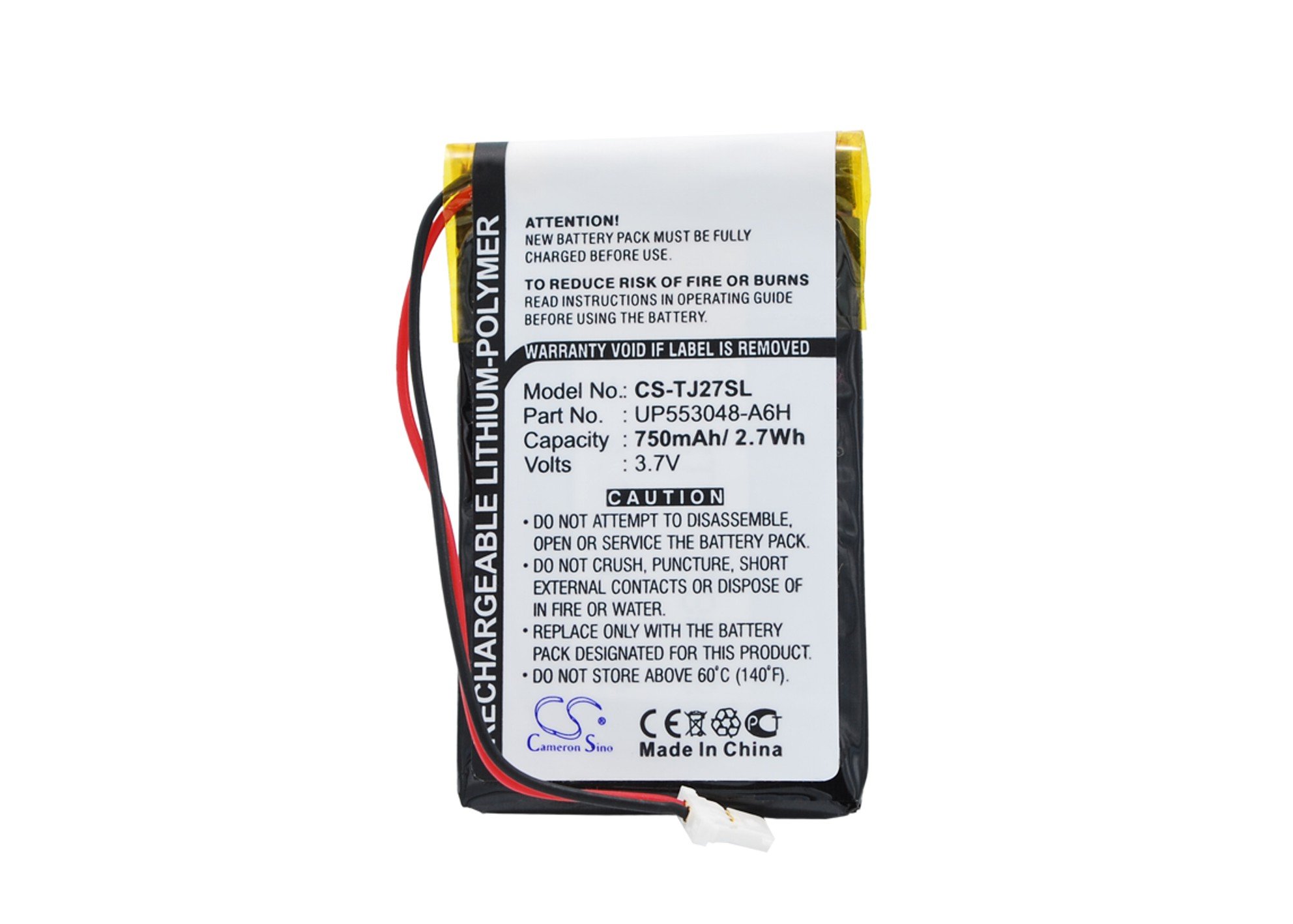 Sony Clie PEG-TJ27, Clie PEG-TJ37 Li-Polymer mobile phone battery 750mAh