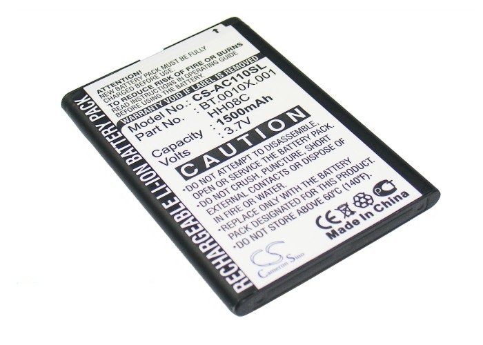 Acer beTouch E110, beTouch E120 аккумулятор Li-ion 1500mAh