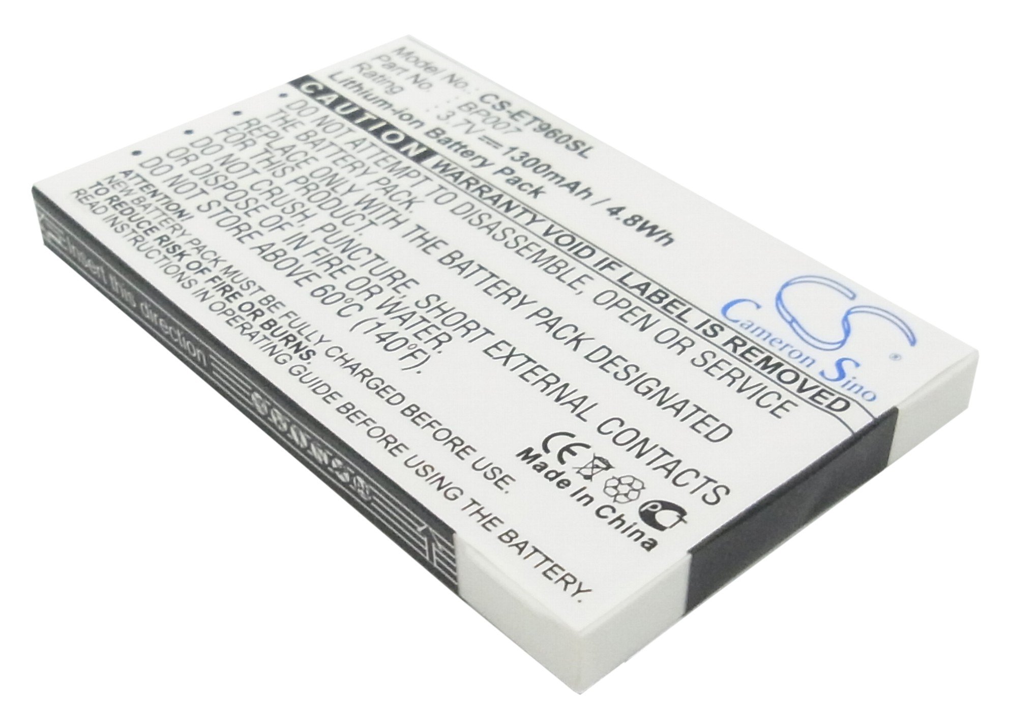 Lenovo ET960 аккумулятор Li-ion 1300mAh
