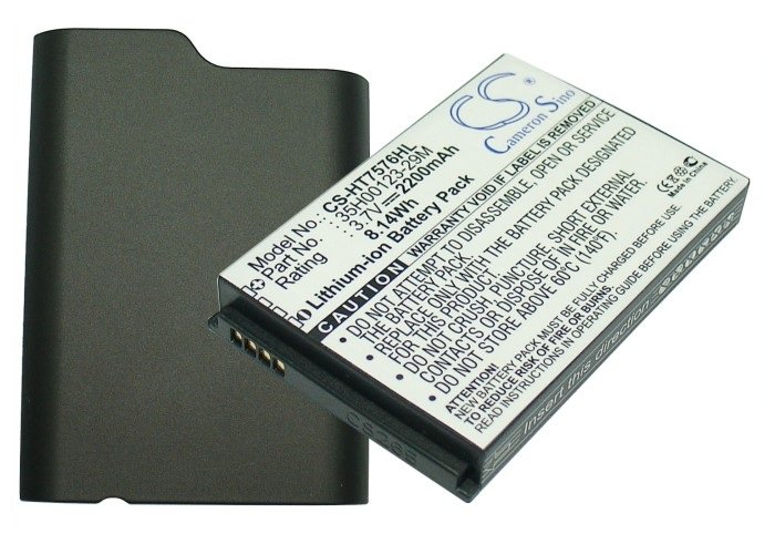 HTC BA S550, 35H00123-29M аккумулятор с новой задней крышкой 2200mAh