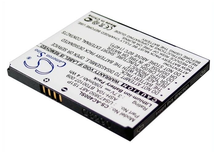 Acer US473850 A8T 1S1P, ASH-10A, BT00107.009 аккумулятор 1090mAh