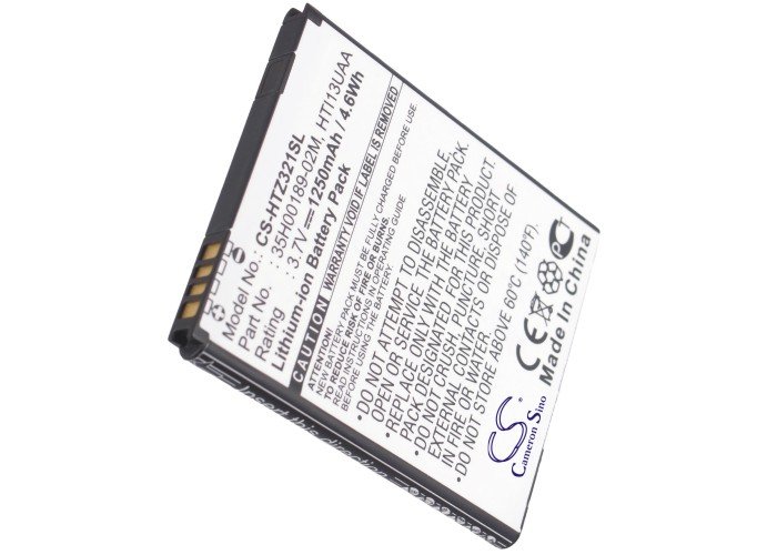 HTC 35H00189-02M, HTI13UAA, ISW13HT аккумулятор 1250mAh