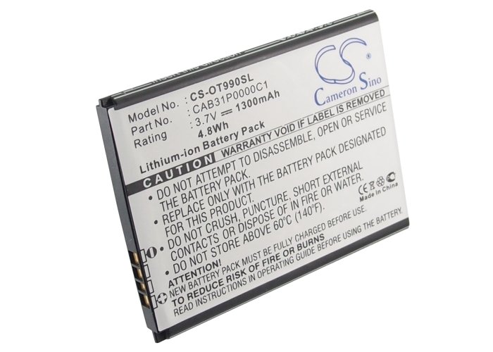 Alcatel CAB31P0000C1 аккумулятор 1300mAh