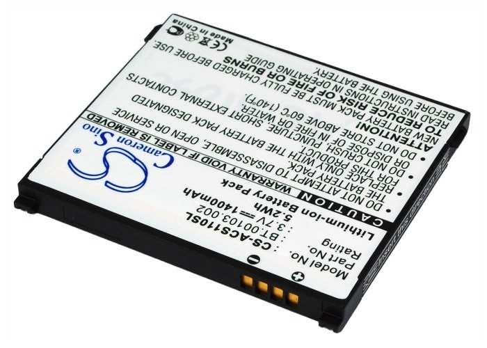 Acer BT.00103.002, 1UF504553-1-T0582 akumulatoru 1400mAh