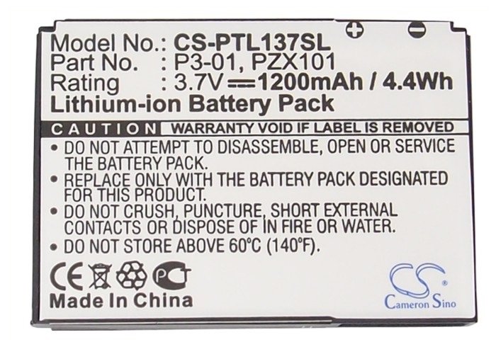 Pharos P3-01, 6027B0060001, PZX101 akumulatoru 1200mAh