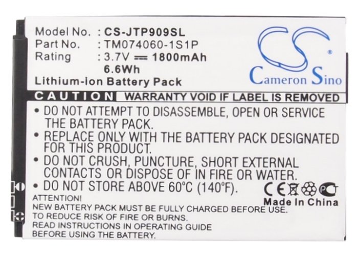 Jcb TM074060-1S1P аккумулятор 1800mAh