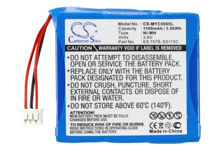 Mylex 752006, ES 757B, E9115C akku 1100 / 3.6VmAh