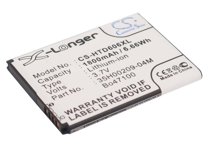 HTC BO47100, 35H00209-04M mobile phone battery 1800mAh