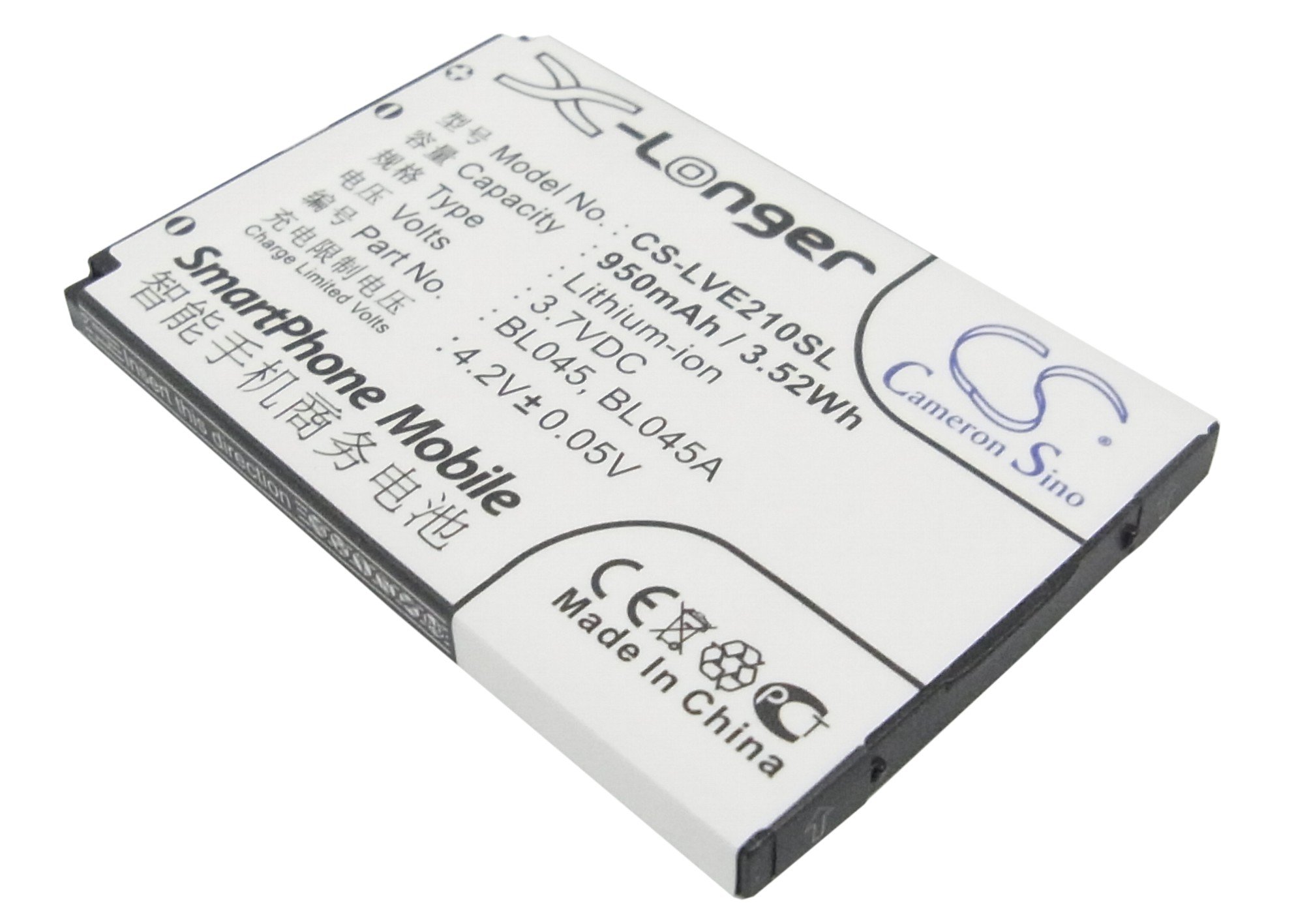 Lenovo BL045, BL045A аккумулятор телефона 950mAh
