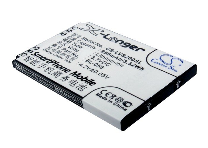 Lenovo BL-058, BL-068, BL-072 аккумулятор телефона 950mAh