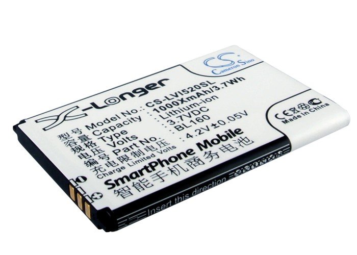 Lenovo BL160 аккумулятор телефона 1000mAh
