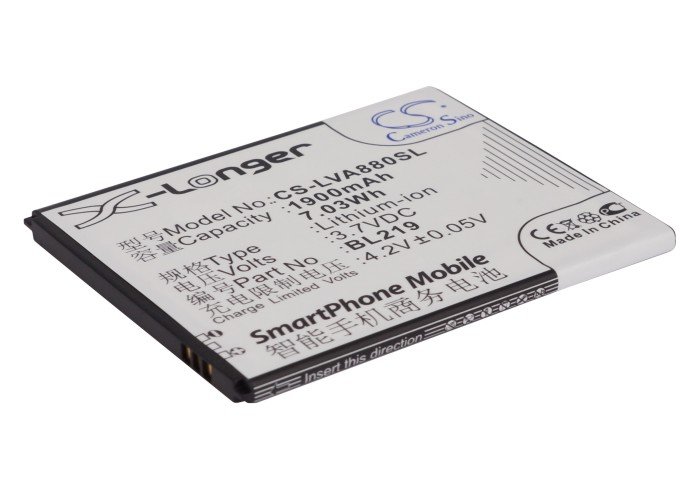 Lenovo A880, A889, A388t BL219 аккумулятор 1900mAh