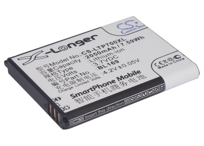 Lenovo P70, S560, A789 BL169 аккумулятор 2050mAh