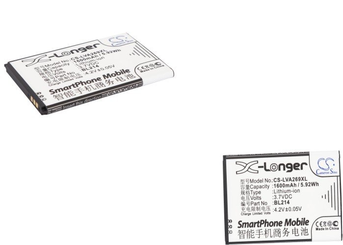 Lenovo A208t, A305e, A269, A218t BL214 аккумулятор 1600mAh
