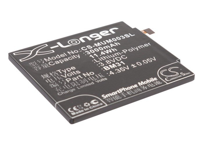 Xiaomi 3, M3, BM31 tālruņa akumulators 3000mAh