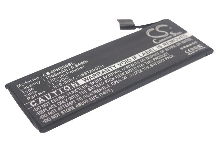 iPhone 5C, 616-0667 аккумулятор телефона 1500mAh