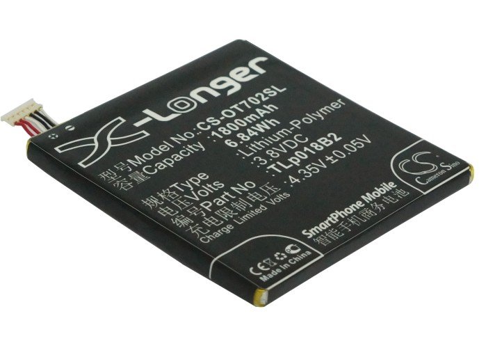 Alcatel OT-7024, TLp018B2 аккумулятор 1800mAh