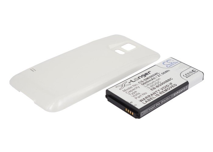 Samsung Galaxy S5, EB-B900BE aku 5600mAh valge tagakaanega