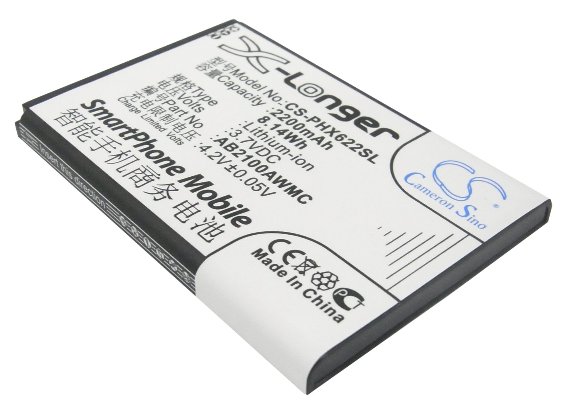 Philips Xenium V726, AB2100AWMC akumulatoru 2200mAh