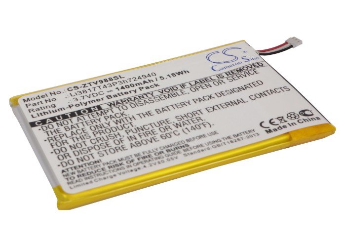 ZTE Grand S, Li3817T43P3h724940 mobile phone battery 1400mAh