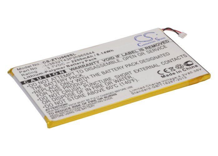 ZTE Grand Memo, Li3832T43P3h965844 mobile phone battery 2200mAh