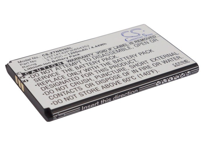 ZTE U809 Li3714T42P3h654252 tālruņa akumulatoru 1200mAh