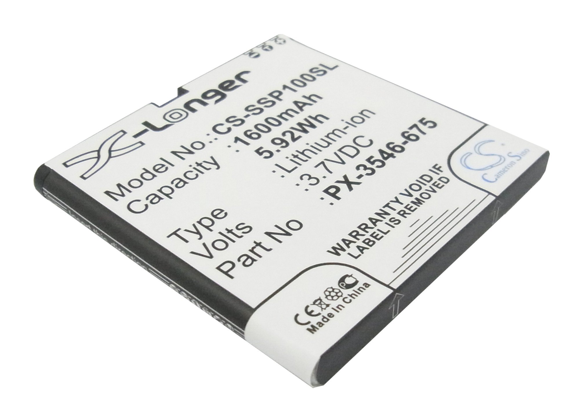 Simvalley SP-100 PX-3546, PX-3546-675 akumulatoru 1600mAh