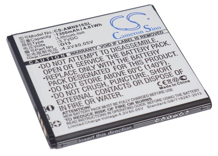 Amoi N89, N806, N807, N816 O13 mobile phone battery 1300mAh