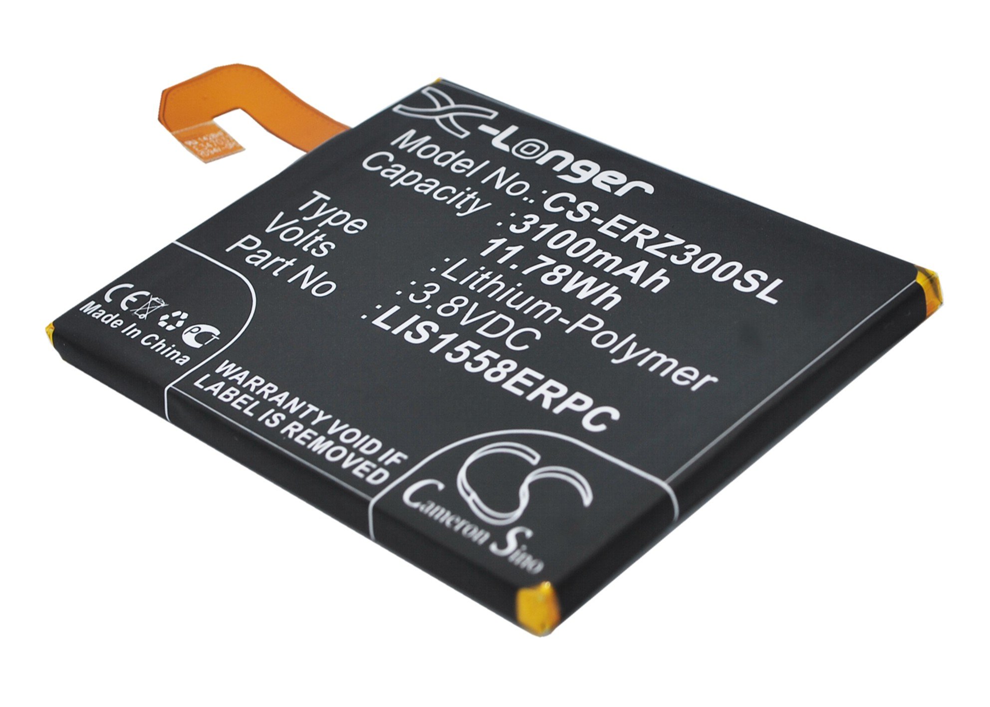 Sony Ericsson LIS1558ERPC telefoni aku 3100mAh