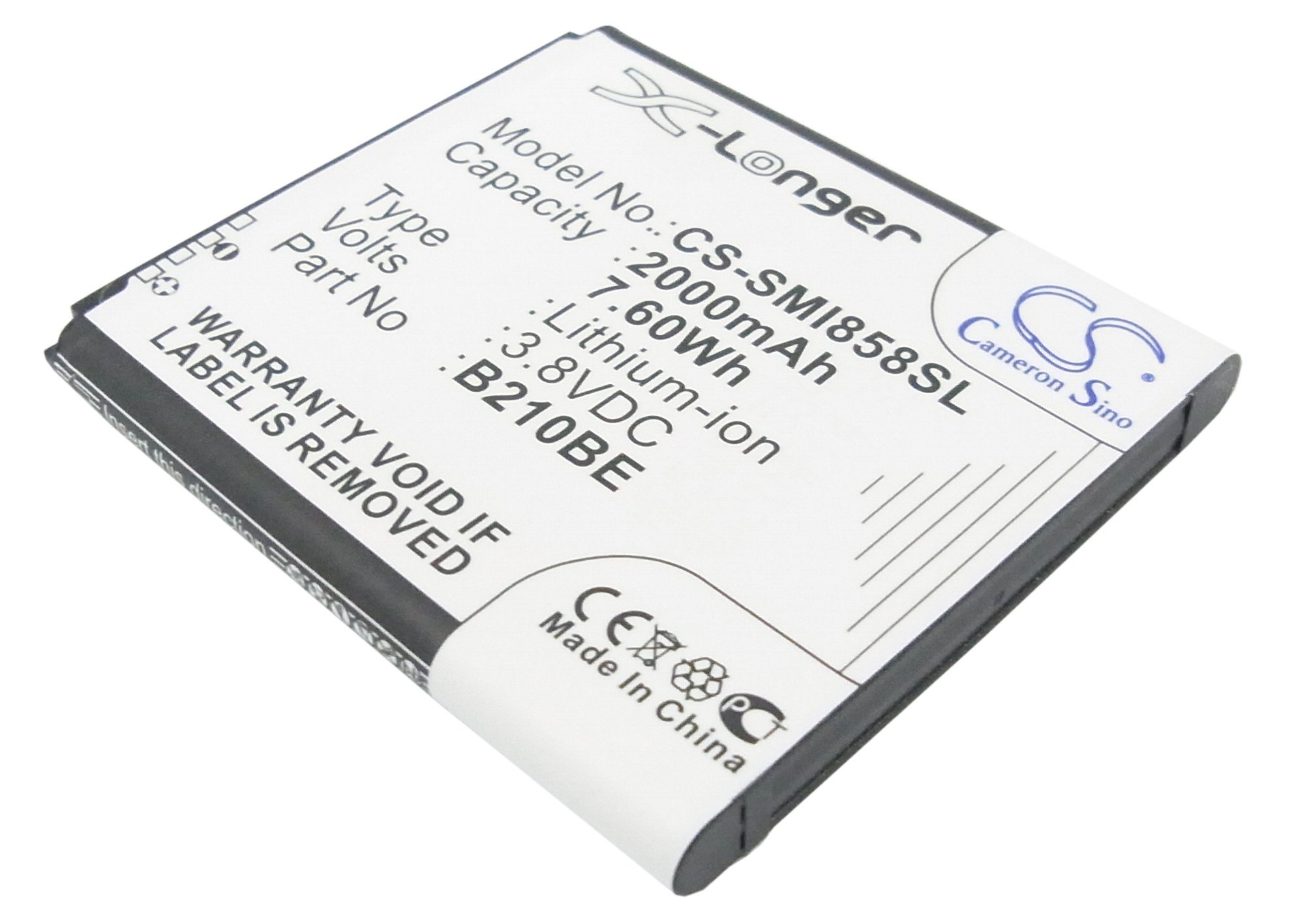 Samsung B210BE mobile phone battery 2000mAh