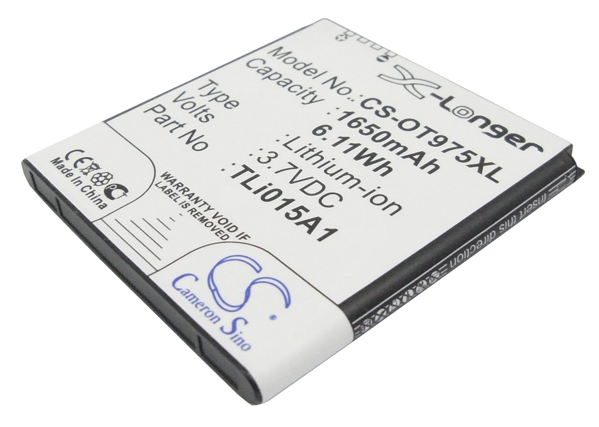 Alcatel TLi015A1 аккумулятор 1650mAh