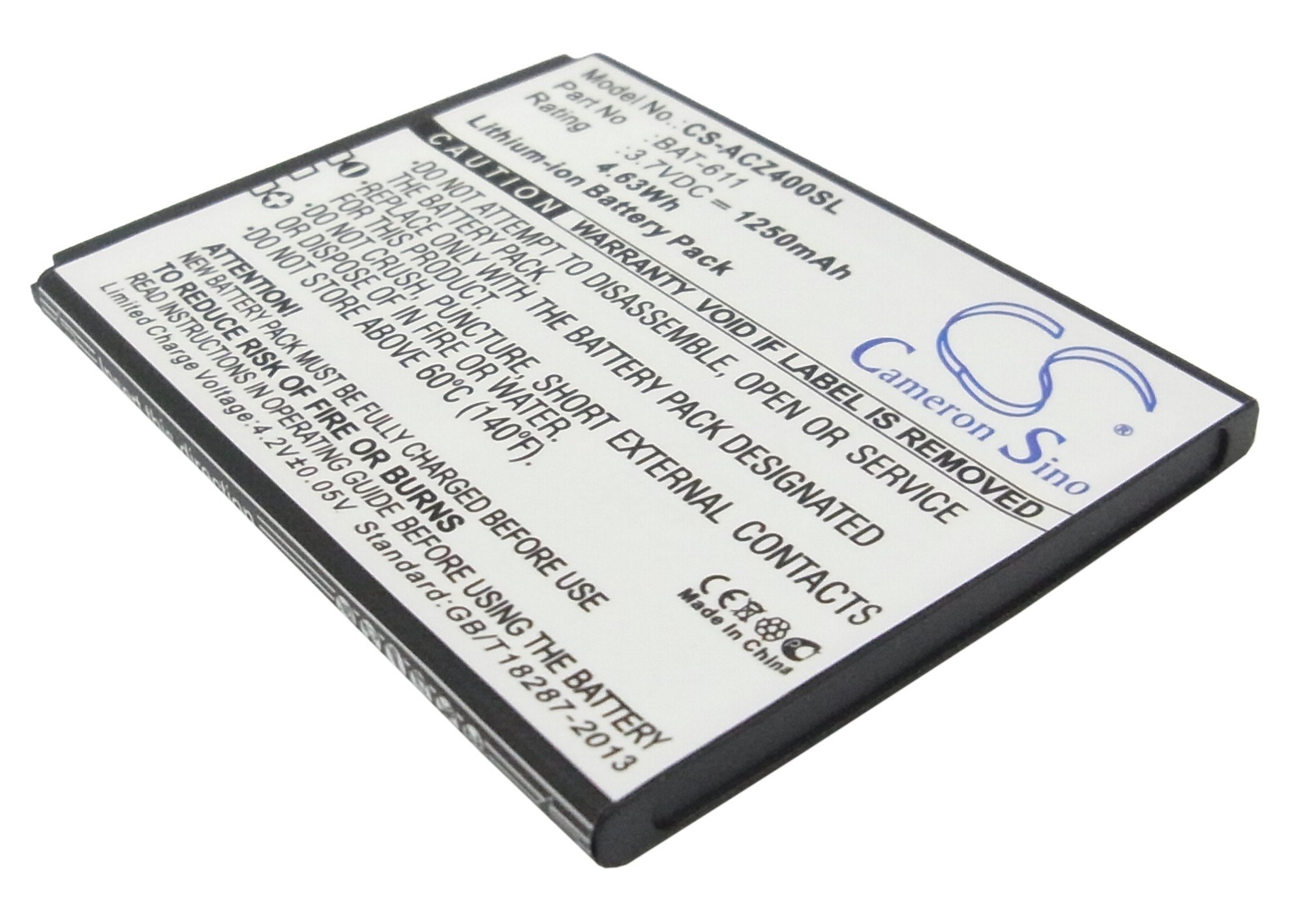 Acer BAT-611 аккумулятор телефона 1250mAh