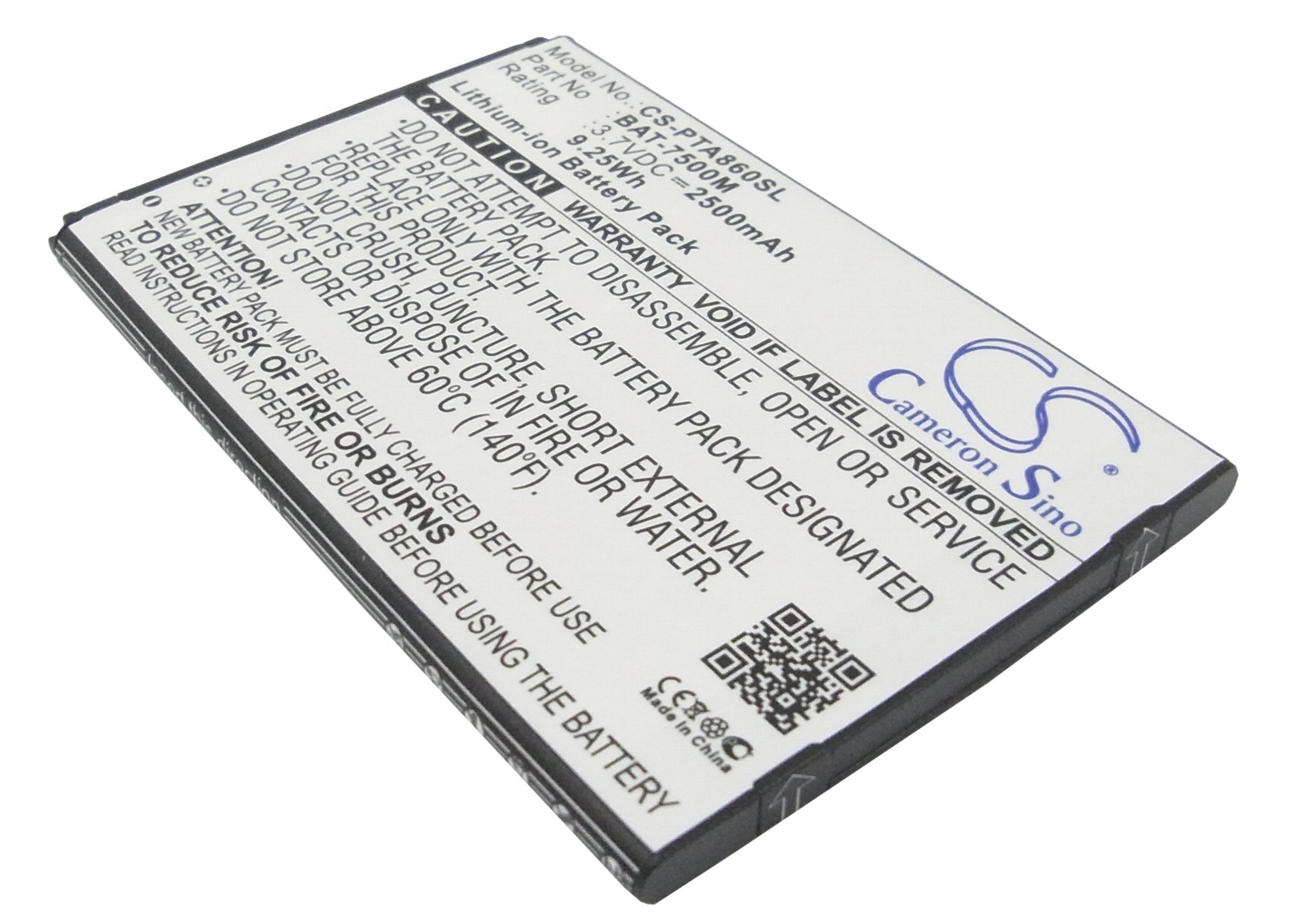 Vega BAT-7500M akku 2500mAh