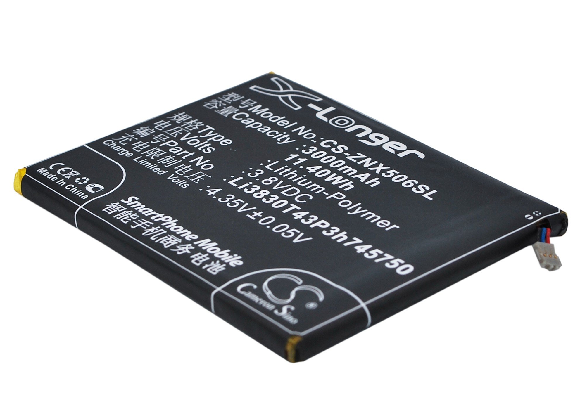 ZTE Li3830T43P3h745750 mobile phone battery 3000mAh