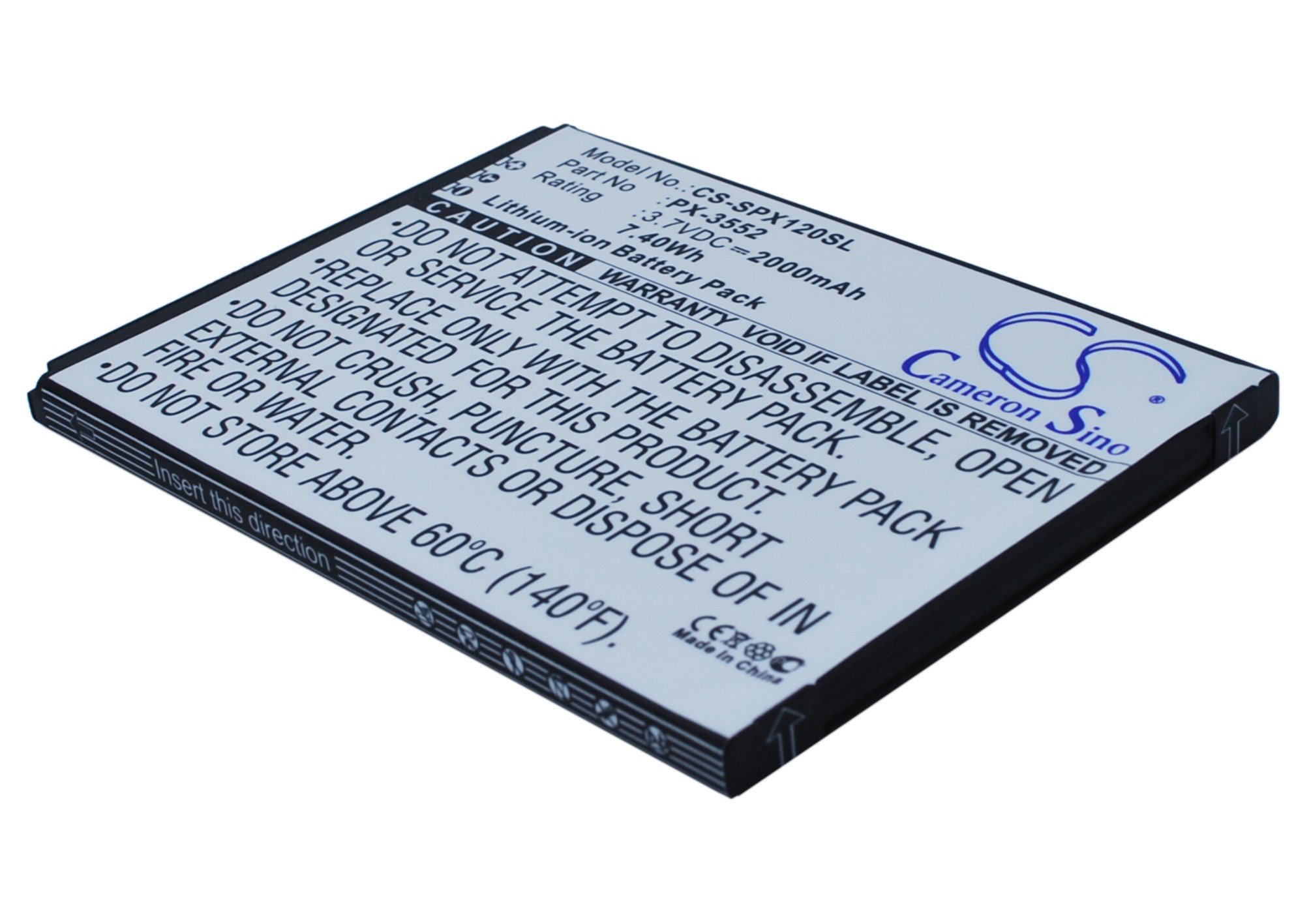 Simvalley PX-3552, PX-3552-675, PX-3552-912 akumulatoru 2000mAh