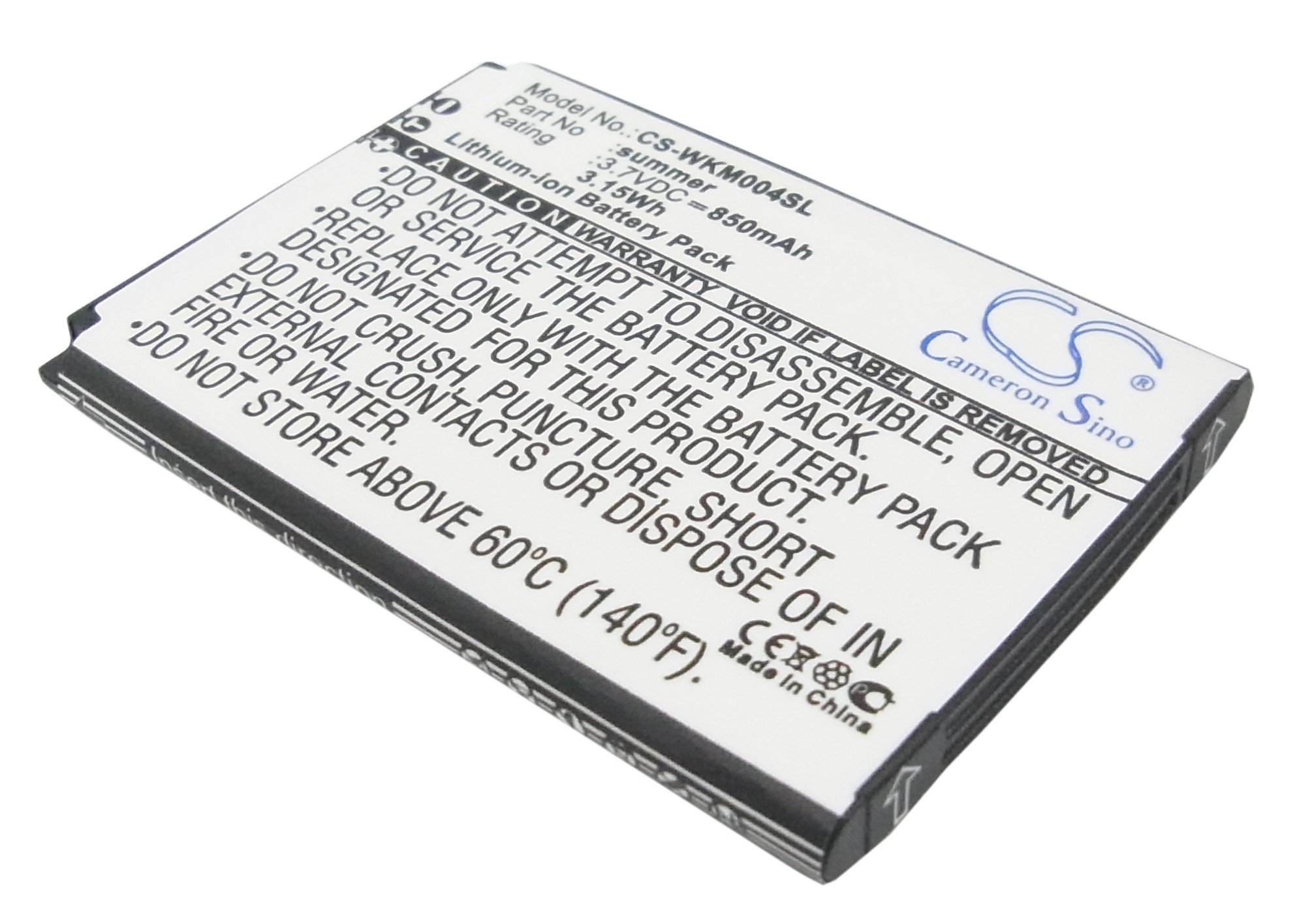 Wiko summer, SOAP akumulatoru 850mAh