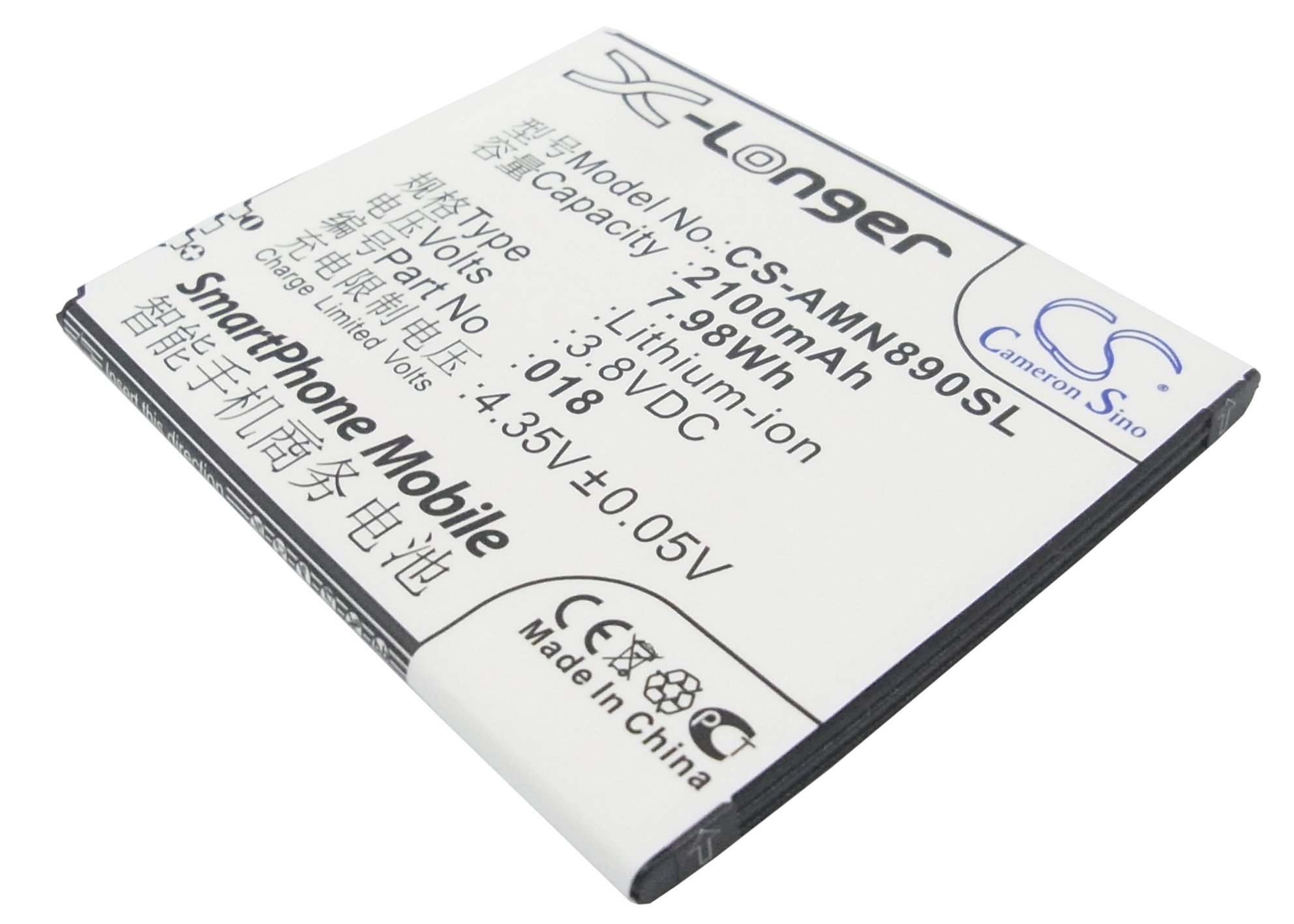 AMOI 018 mobile phone battery 2100mAh