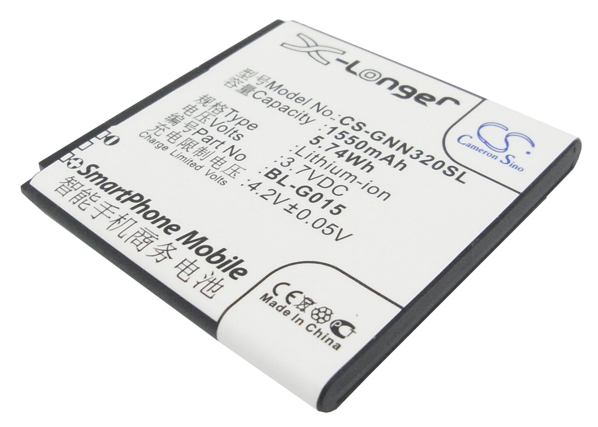 GIONEE BL-G015 mobile phone battery 1550mAh