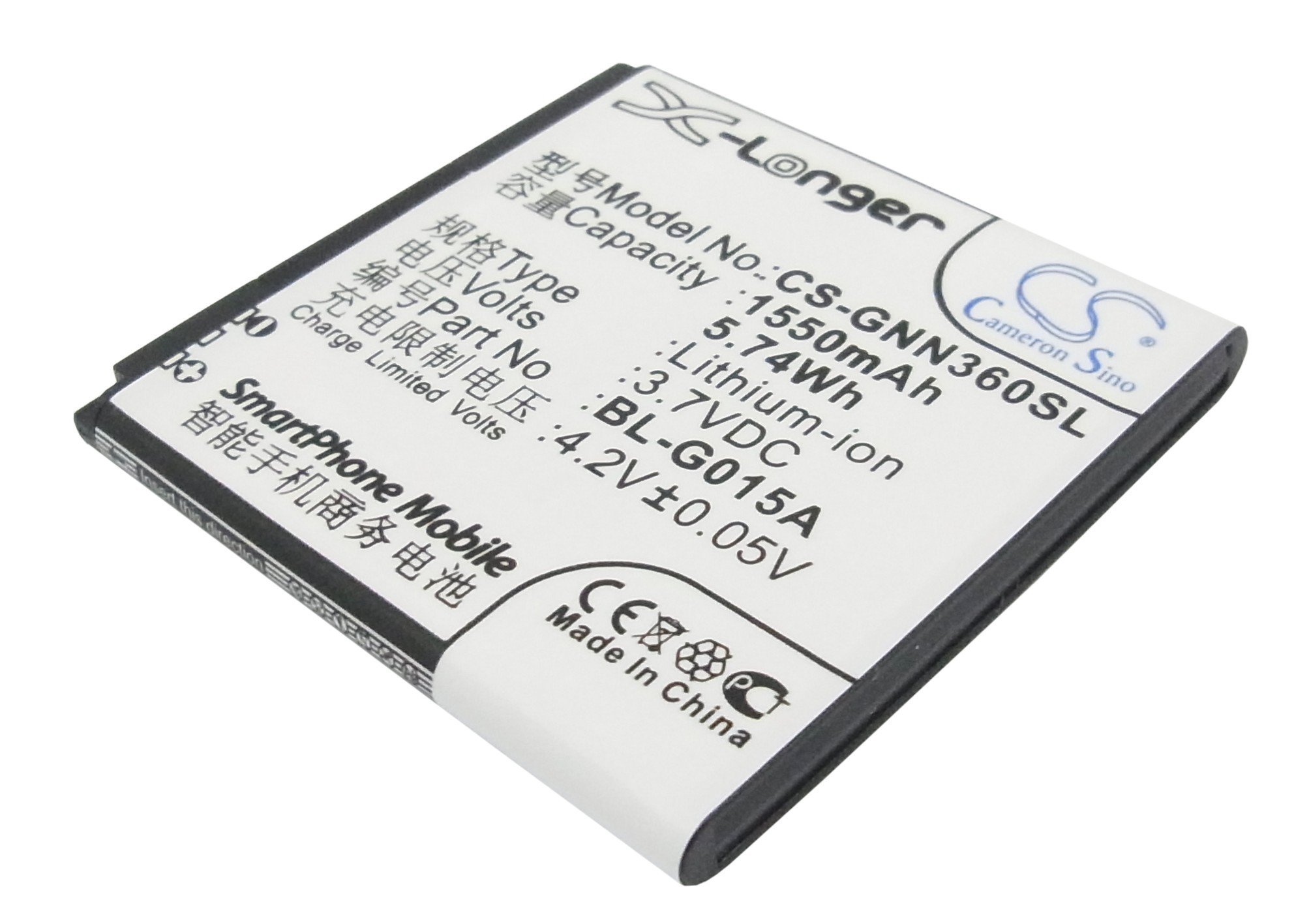 GIONEE BL-G015A akumulatoru 1550mAh