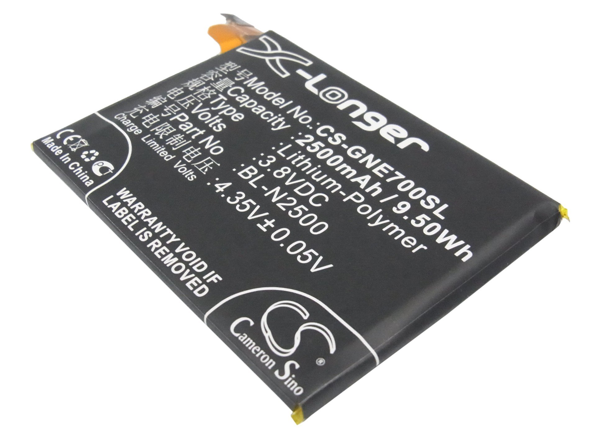GIONEE BL-N2500 mobile phone battery 2500mAh