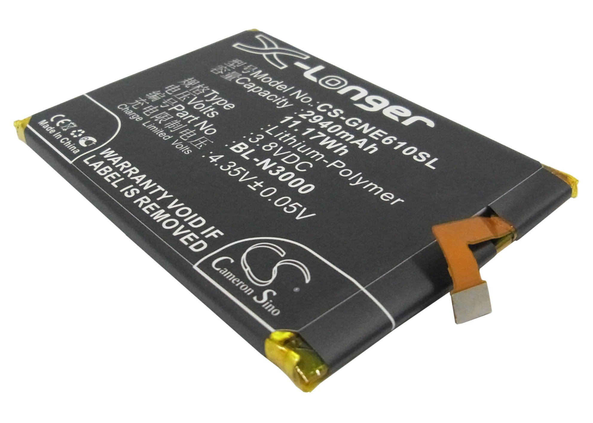 GIONEE BL-N3000 mobile phone battery 2940mAh