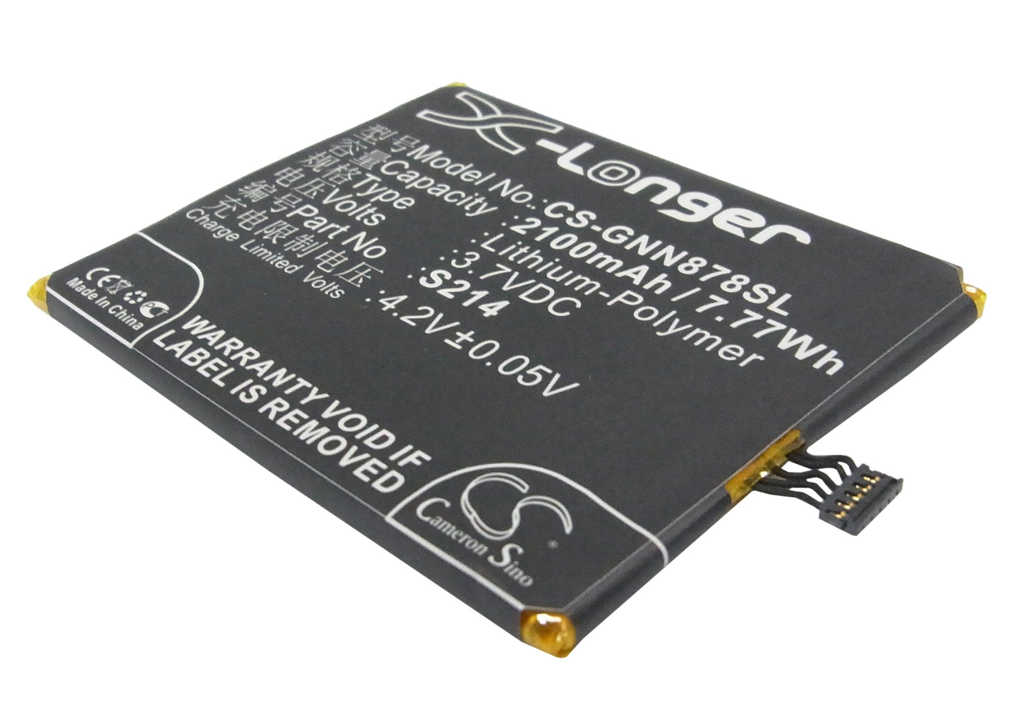 GIONEE S214 akumulatoru 2100mAh