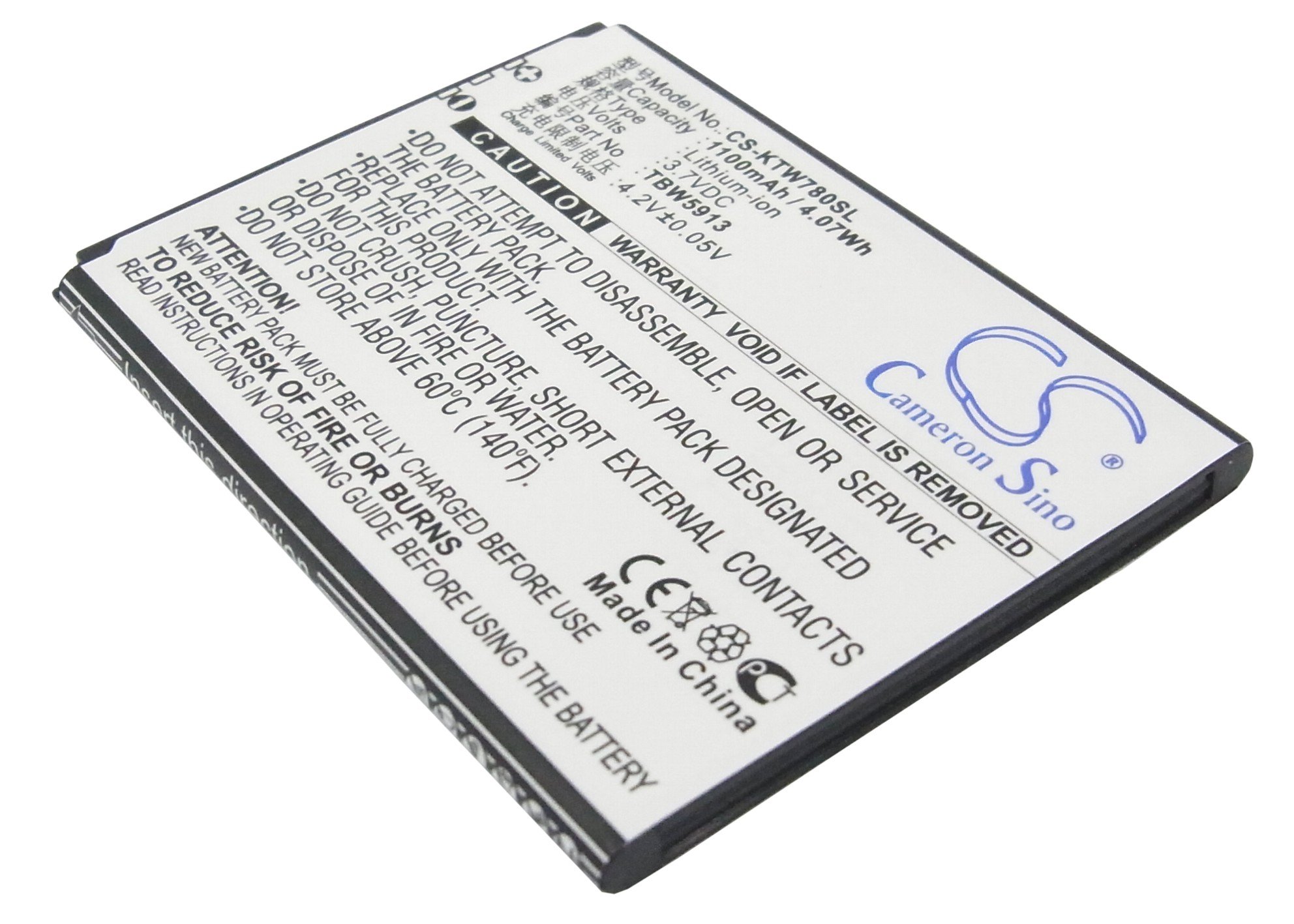K-Touch TBW5913 аккумулятор 1100mAh