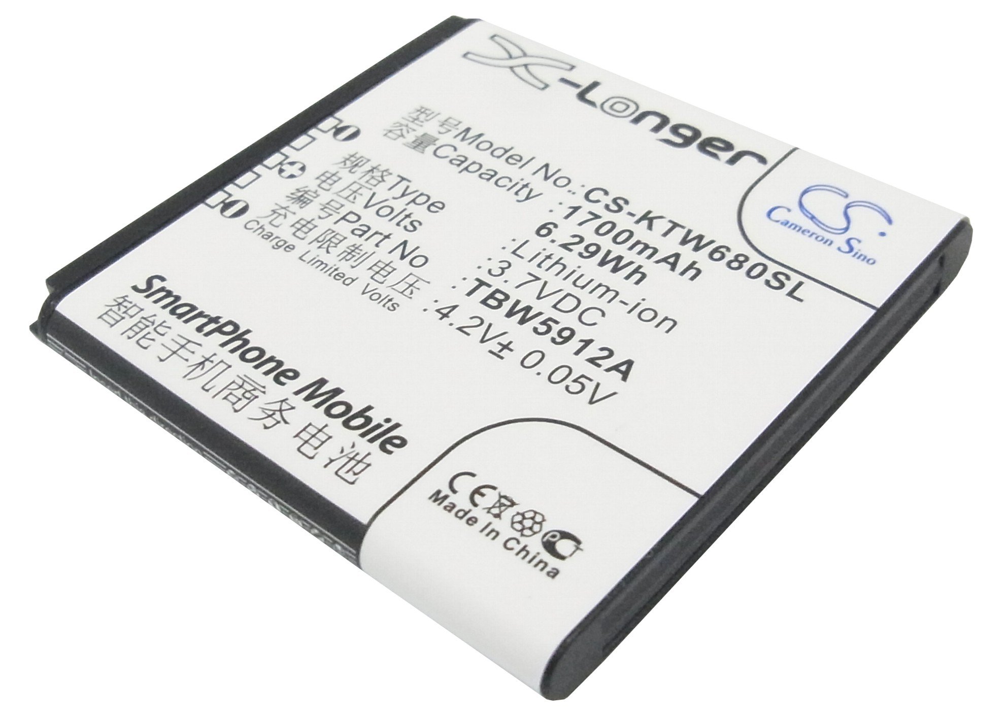K-Touch TBW5912A аккумулятор 1700mAh