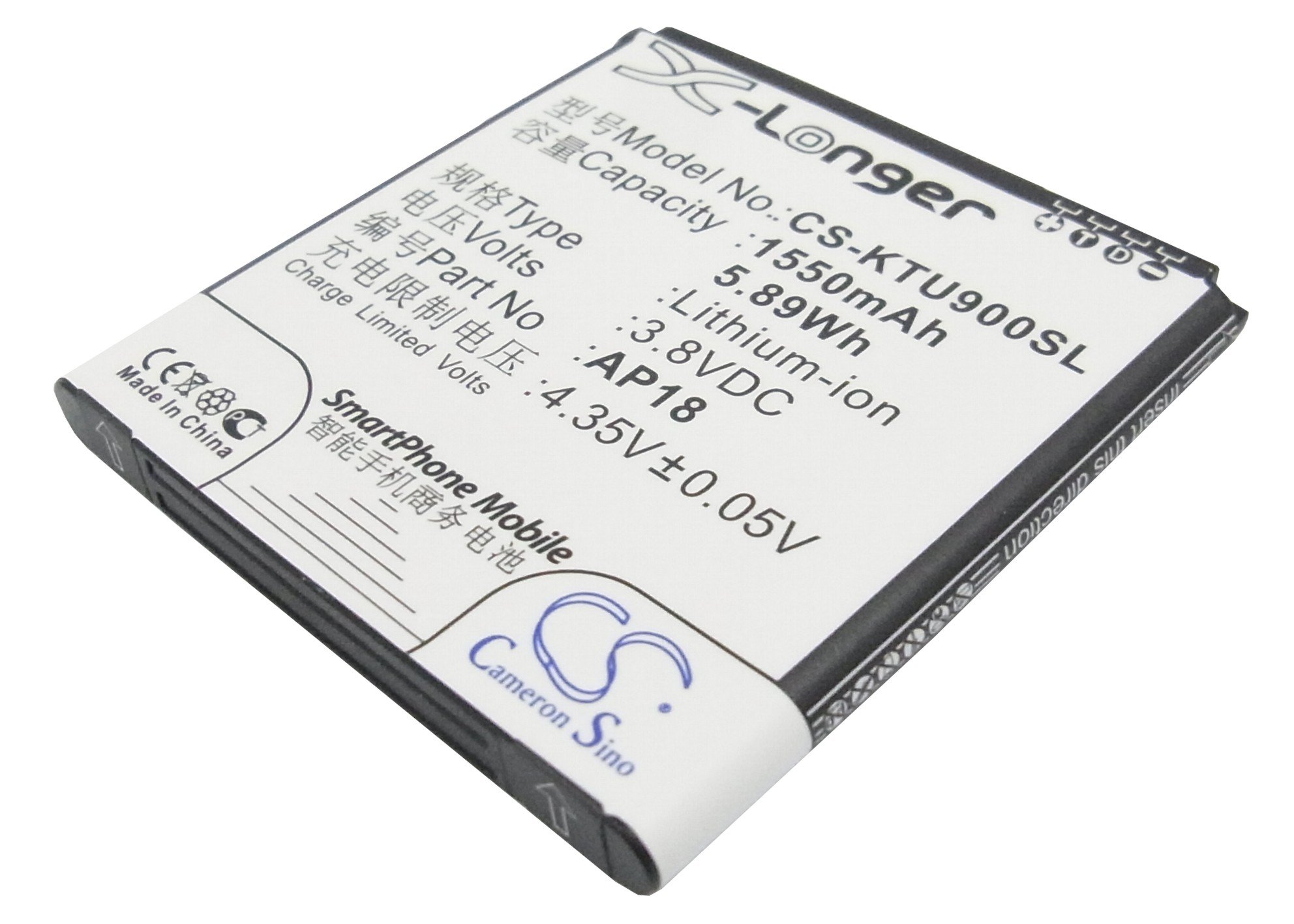 K-Touch AP18 аккумулятор 1550mAh
