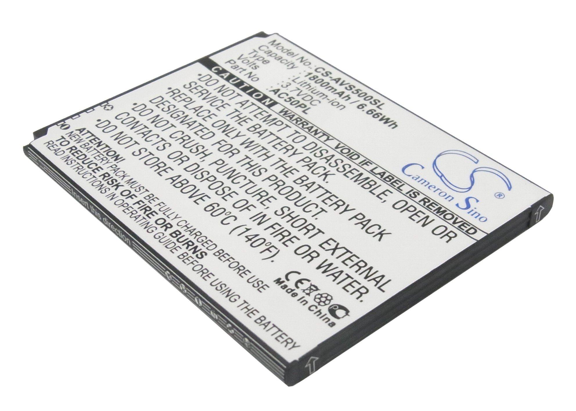 Archos AC50PL mobile phone battery 1800mAh
