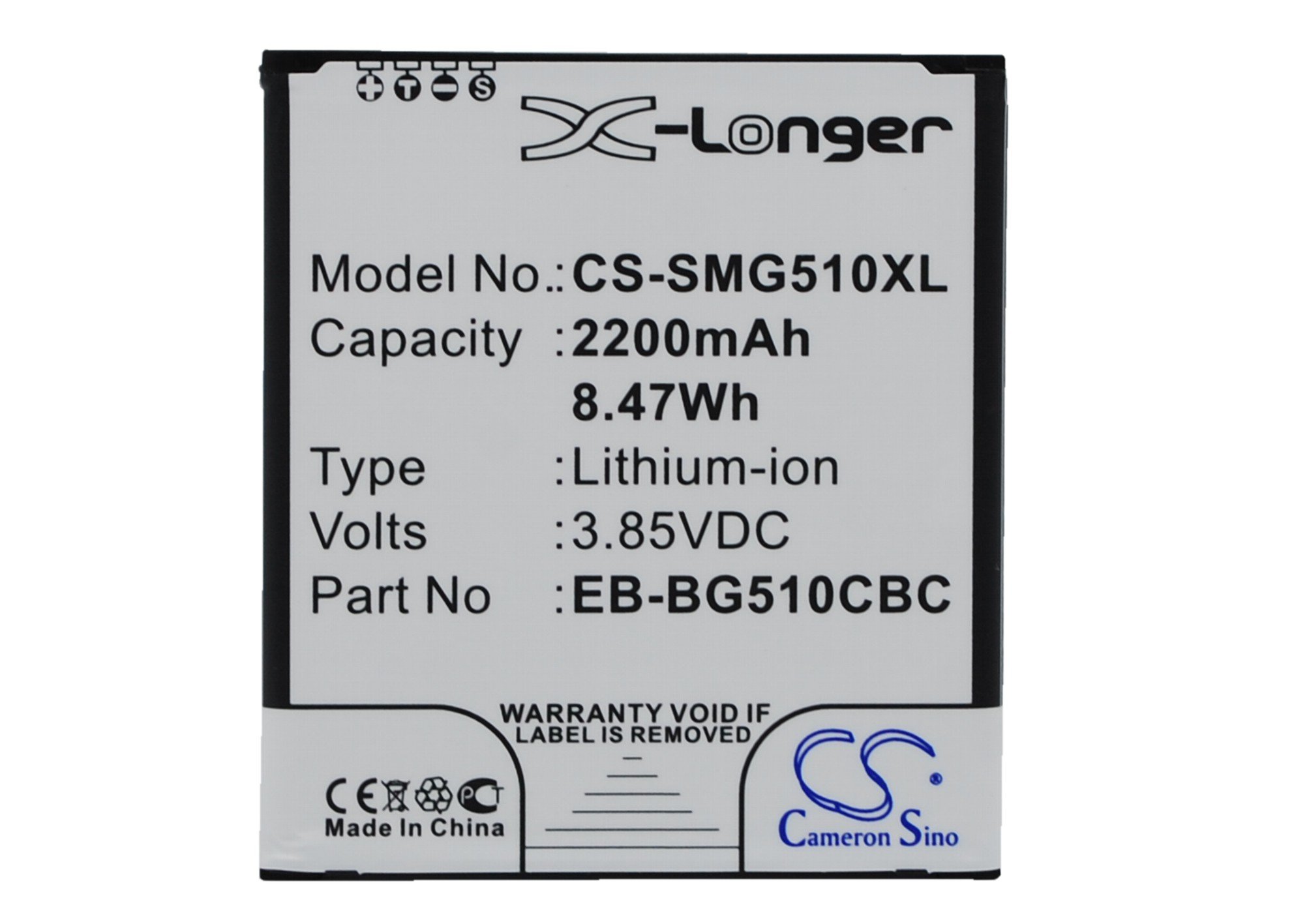 Samsung Galaxy Core Max, SM-G5109, Galaxy Core Max Duos telefoni aku 2200mAh