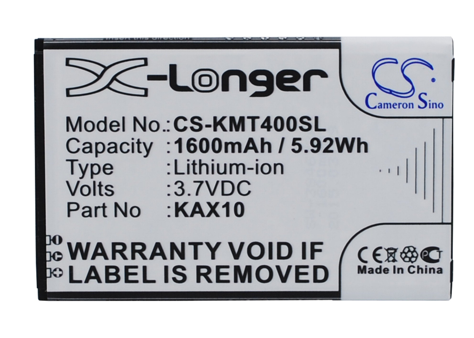 KAZAM Trooper X4.0 аккумулятор 1600mAh