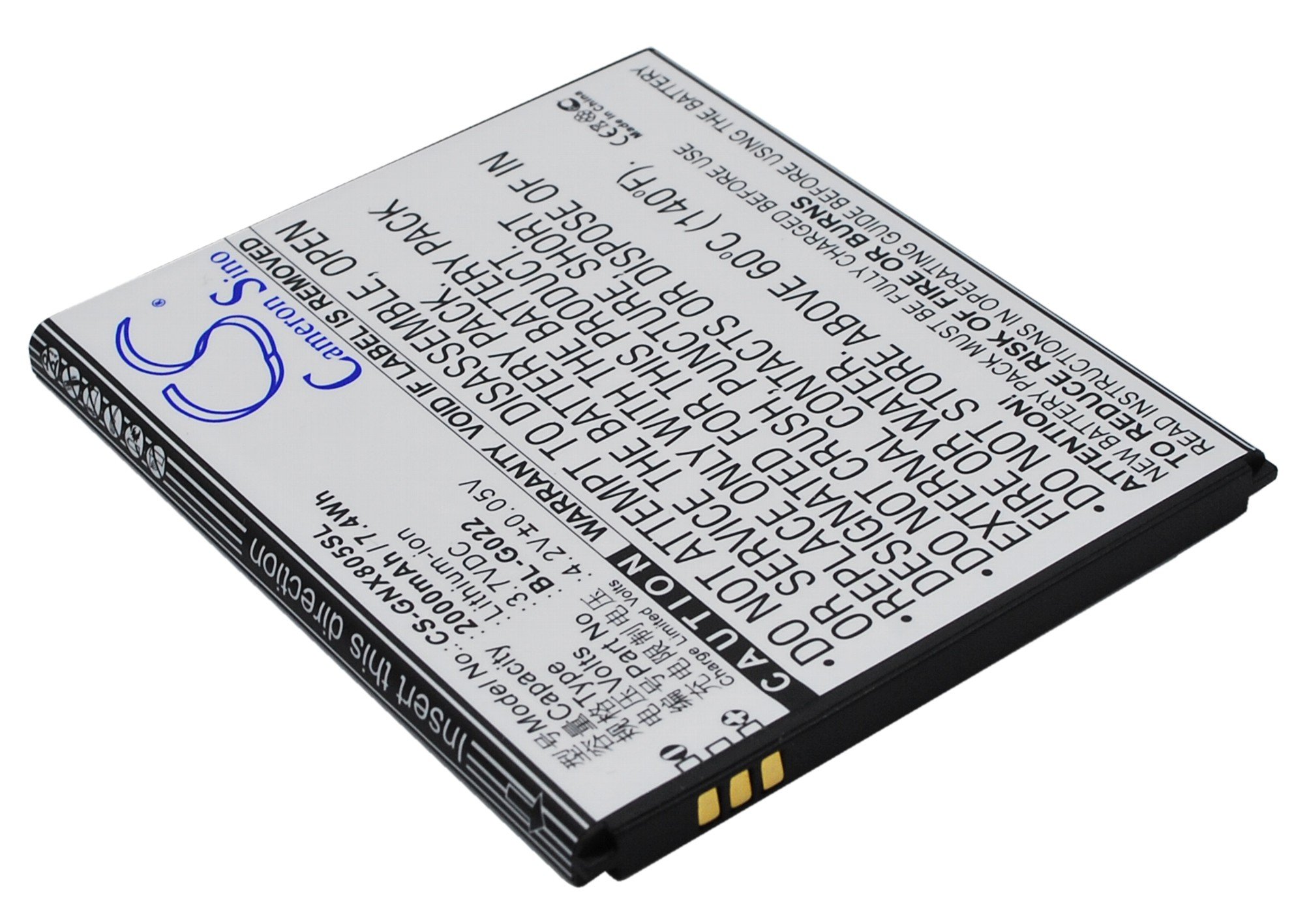 GIONEE X805 akumulatoru 2000mAh